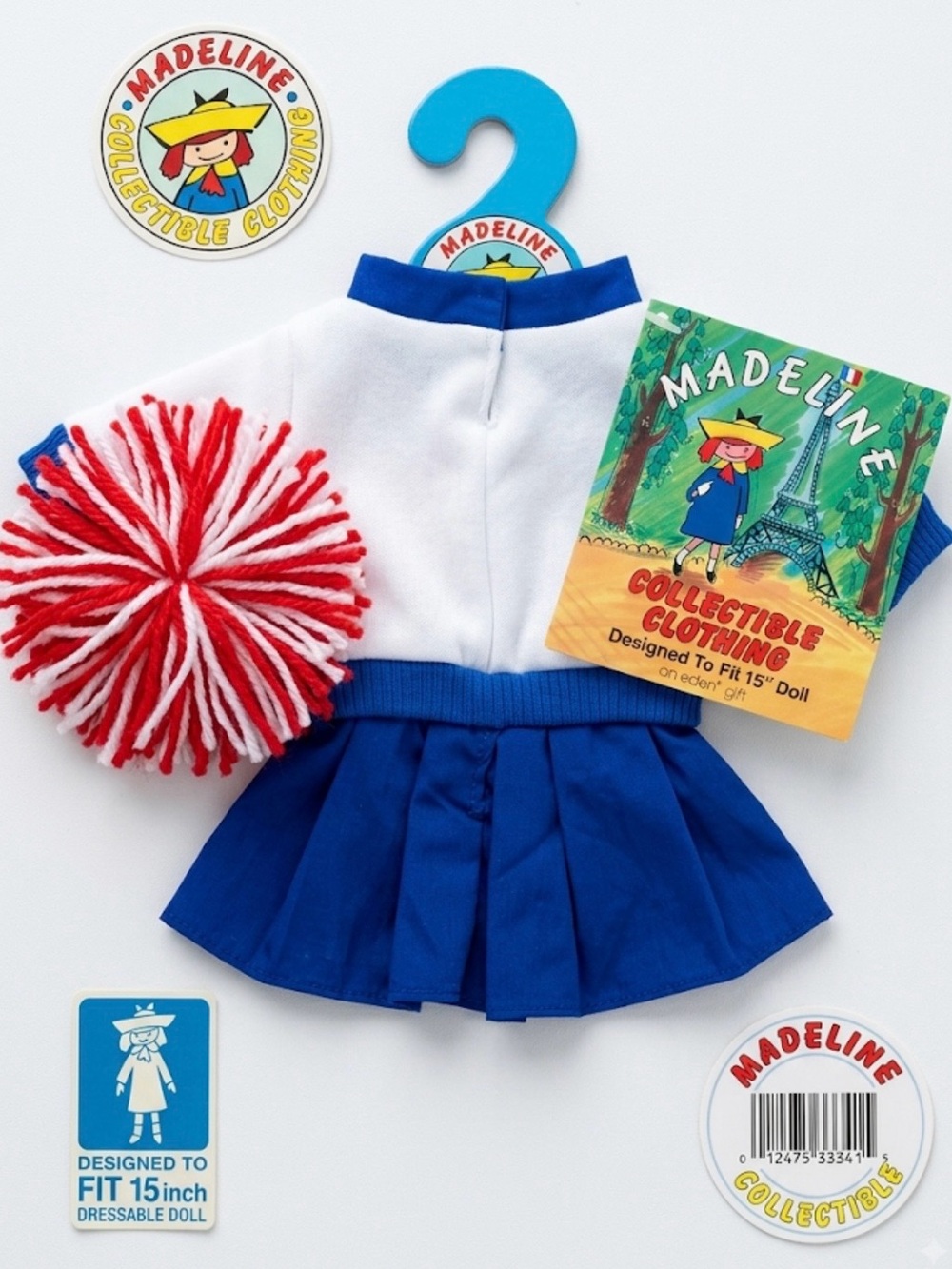 Madeline Red, White & Blue Cheerleader Outfit for 15" Dolls